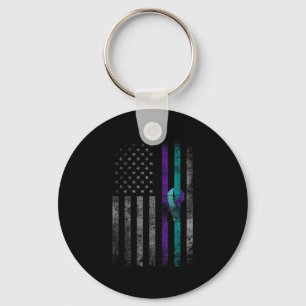 Geestelijke gezondheid Amerikaanse vlag zelfmoord Sleutelhanger