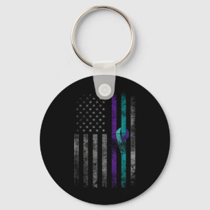 Geestelijke gezondheid Amerikaanse vlag zelfmoordb Sleutelhanger