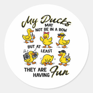Geestelijke Gezondheid Angst Eend Mijn Eenden Kunn Ronde Sticker
