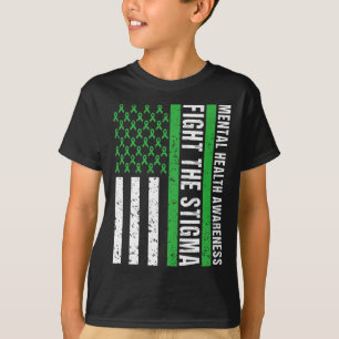 Geestelijke gezondheid Bewustzijn Bestrijd het Sti T-shirt