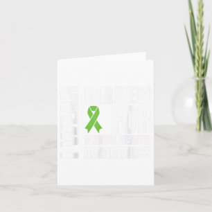 Geestelijke gezondheid Bewustzijn Green Ribbon Sup Kaart