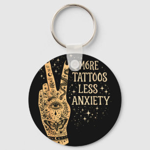 Geestelijke gezondheid getatoeëerde mama tatoeage sleutelhanger