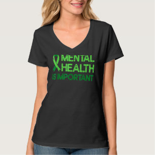 Geestelijke gezondheid Groen lintje angst Geesteli T-shirt