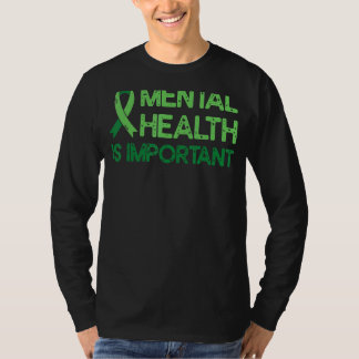 Geestelijke gezondheid Groen lintje angst Geesteli T-shirt