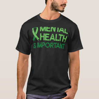 Geestelijke gezondheid Groen lintje angst Geesteli T-shirt