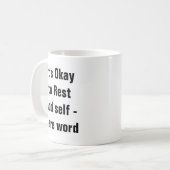 Geestelijke gezondheid Het is oké om positief te r Koffiemok (Voorkant links)