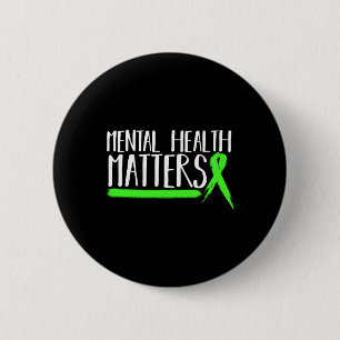 Geestelijke gezondheid is een geschenk voor geeste ronde button 5,7 cm