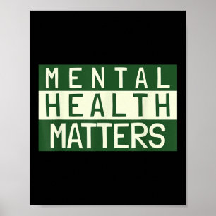 Geestelijke gezondheid is een manier om het stigma poster