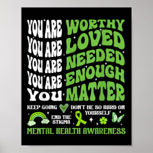 Geestelijke gezondheid is Motivatie ondersteuning Poster