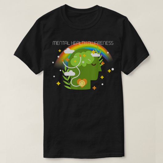 Geestelijke gezondheid Lgbetq 4487 1991 T-shirt (Design voorkant)