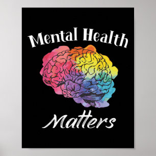 Geestelijke gezondheid maakt een einde aan het sti poster