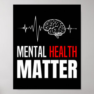 Geestelijke gezondheid Menselijk brein Probleem Be Poster