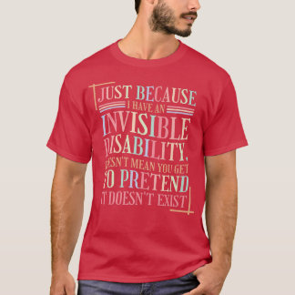 Geestelijke gezondheid onzichtbare handicap 4303 1 t-shirt