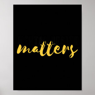 Geestelijke Gezondheid S - Typografie Geel Bewustz Poster