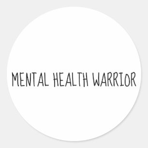 Geestelijke gezondheid Warrior awareness sticker