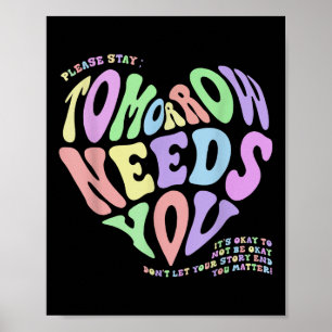 Geestelijke gezondheid zoals morgen je nodig hebt  poster