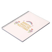 Geestelijke gezondheidskwesties | Groovy Rainbow P Notitieboek (Linkerzijde)