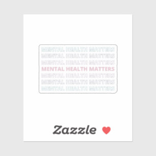 Geestelijke gezondheidskwesties   Sans VII Frans g Sticker