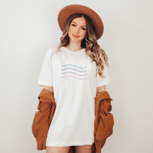 Geestelijke gezondheidskwesties Wavy Retro Frans T-shirt