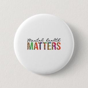 Geestelijke gezondheidsproblemen Bewustzijn bij ee Ronde Button 5,7 Cm
