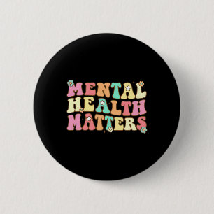 Geestelijke gezondheidsproblemen Bewustzijn bij ee Ronde Button 5,7 Cm