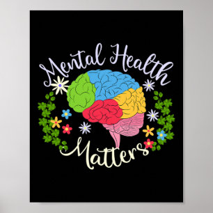 Geestelijke gezondheidsproblemen Gift Human Brain Poster