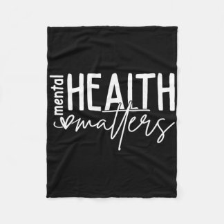 Geestelijke Gezondheidsproblemen Hart Liefde Bewus Fleece Deken
