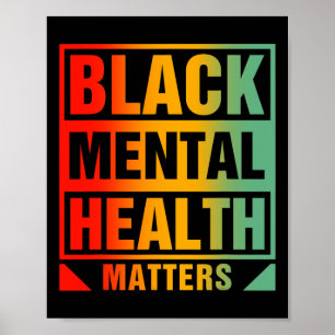 Geestelijke gezondheidsproblemen Menselijk brein R Poster