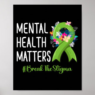 Geestelijke gezondheidsproblemen Stigma bestrijden Poster