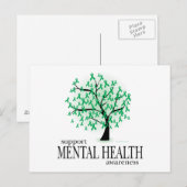 Geestelijke gezondheidsstructuur briefkaart (Voorkant / Achterkant)