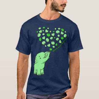 Geestelijke gezondheidsvoorlichting Elephant Heart T-shirt