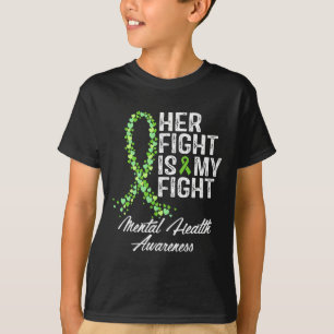 Geestelijke gezondheidsvoorlichting haar strijd is t-shirt