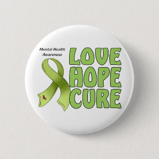 Geestelijke gezondheidsvoorlichting ronde button 5,7 cm