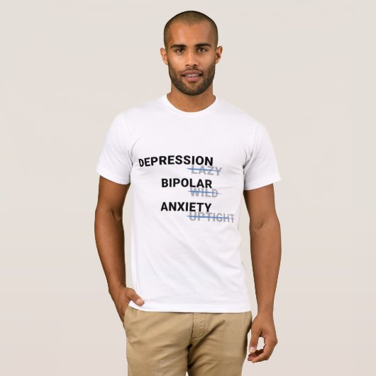 Geestelijke gezondheidsvoorlichting T-Shirt (Voorkant volledig)