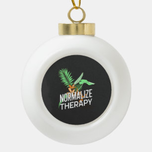 Geestelijke gezondheidsvraagstukken keramische bal ornament