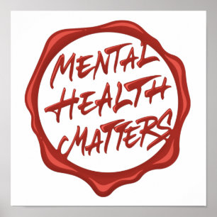 Geestelijke gezondheidsvraagstukken poster