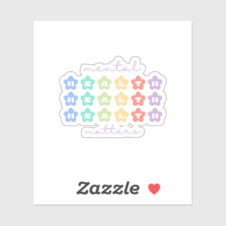 Geestelijke gezondheidsvraagstukken | Retro Flower Sticker
