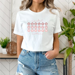 Geestelijke gezondheidsvraagstukken Retro Flower T-shirt