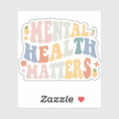 Geestelijke gezondheidsvraagstukken sticker (Vel)