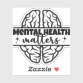 Geestelijke gezondheidsvraagstukken sticker (Vel)