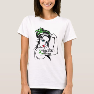 Geestelijke gezondheidswerker Rosie de Riveter Pin T-shirt