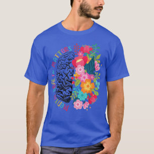 Geestelijke gezondheidszaken geven menselijke hers t-shirt