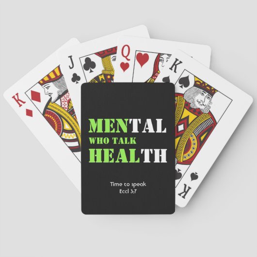 Geestelijke MANNEN die de HEAL Custom Scripting ge Pokerkaarten (Achterkant)