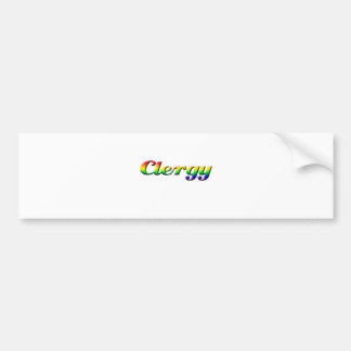 geestelijkheid - regenboog bumpersticker