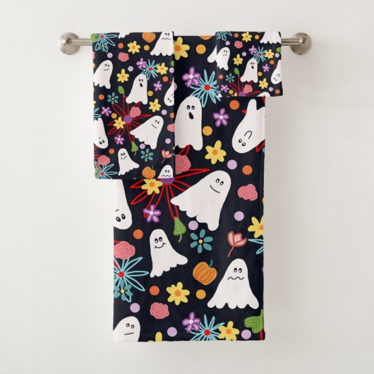 Geesten en bloemen bad handdoek (Insitu)