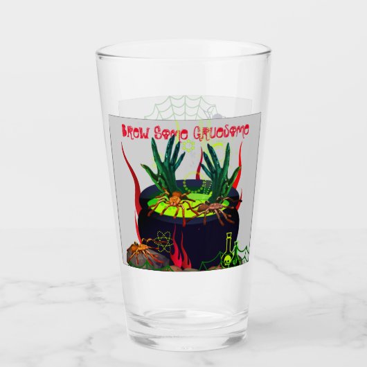 Geesten en Ghouls Halloween Fun Glas (Voorkant)