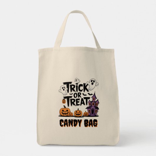 Geesten en pompoenen voor Halloween plezier! Tote Bag (Achterkant)