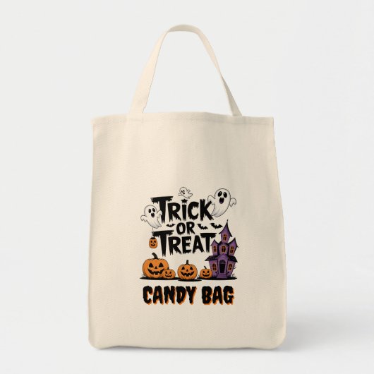 Geesten en pompoenen voor Halloween plezier! Tote Bag (Voorkant)