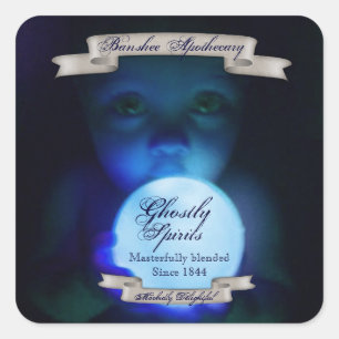 Geesten Geesten Halloween Fles Stickers