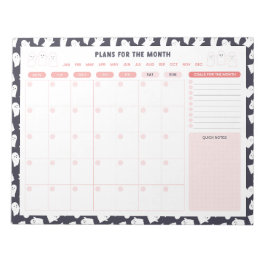 Geesten Halloween Maandelijks te doen Lijst Planne Notitieblok